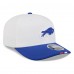 Бейсболка Buffalo Bills New Era White/Royal 2025 NFL Training Camp 9SEVENTY