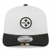 Бейсболка Pittsburgh Steelers New Era White/Black 2025 NFL Training Camp 9SEVENTY