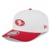 Бейсболка San Francisco 49ers New Era White/Scarlet 2025 NFL Training Camp 9SEVENTY