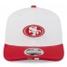 Бейсболка San Francisco 49ers New Era White/Scarlet 2025 NFL Training Camp 9SEVENTY