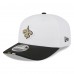 Бейсболка New Orleans Saints New Era White/Black 2025 NFL Training Camp 9SEVENTY