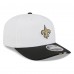 Бейсболка New Orleans Saints New Era White/Black 2025 NFL Training Camp 9SEVENTY