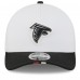 Бейсболка Atlanta Falcons New Era White/Black 2025 NFL Training Camp A-Frame 9FORTY