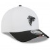 Бейсболка Atlanta Falcons New Era White/Black 2025 NFL Training Camp A-Frame 9FORTY