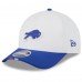 Бейсболка Buffalo Bills New Era White/Royal 2025 NFL Training Camp A-Frame 9FORTY