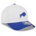 Бейсболка Buffalo Bills New Era White/Royal 2025 NFL Training Camp A-Frame 9FORTY