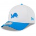 Бейсболка Detroit Lions New Era White/Blue 2025 NFL Training Camp A-Frame 9FORTY