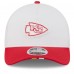 Бейсболка Kansas City Chiefs New Era White/Red 2025 NFL Training Camp A-Frame 9FORTY
