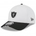 Бейсболка Las Vegas Raiders New Era White/Black 2025 NFL Training Camp A-Frame 9FORTY