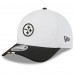 Бейсболка Pittsburgh Steelers New Era White/Black 2025 NFL Training Camp A-Frame 9FORTY