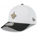 Бейсболка New Orleans Saints New Era White/Black 2025 NFL Training Camp A-Frame 9FORTY