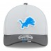 Бейсболка Detroit Lions New Era Gray/Graphite 2025 NFL Training Camp A-Frame 9FORTY