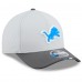 Бейсболка Detroit Lions New Era Gray/Graphite 2025 NFL Training Camp A-Frame 9FORTY