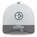 Бейсболка Pittsburgh Steelers New Era Gray/Graphite 2025 NFL Training Camp A-Frame 9FORTY