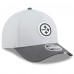 Бейсболка Pittsburgh Steelers New Era Gray/Graphite 2025 NFL Training Camp A-Frame 9FORTY