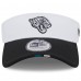 Jacksonville Jaguars New Era White/Black 2025 NFL Training Camp Adjustable Visor