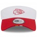 Kansas City Chiefs New Era White/Red 2025 NFL Training Camp Adjustable Visor