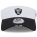 Las Vegas Raiders New Era White/Black 2025 NFL Training Camp Adjustable Visor