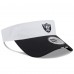 Las Vegas Raiders New Era White/Black 2025 NFL Training Camp Adjustable Visor