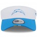 Los Angeles Chargers New Era White/Powder Blue 2025 NFL Training Camp Adjustable Visor
