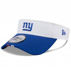 New York Giants New Era White/Royal 2025 NFL Training Camp Adjustable Visor