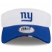 New York Giants New Era White/Royal 2025 NFL Training Camp Adjustable Visor