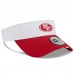 San Francisco 49ers New Era White/Scarlet 2025 NFL Training Camp Adjustable Visor