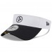 Pittsburgh Steelers New Era White/Black 2025 NFL Training Camp Adjustable Visor