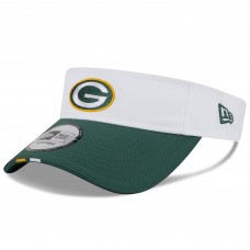 Green Bay Packers New Era White/Green 2025 NFL Training Camp Adjustable Visor