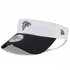 Atlanta Falcons New Era White/Black 2025 NFL Training Camp Adjustable Visor