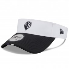 Baltimore Ravens New Era White/Black 2025 NFL Training Camp Adjustable Visor
