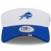 Buffalo Bills New Era White/Royal 2025 NFL Training Camp Adjustable Visor