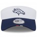 Denver Broncos New Era White/Navy 2025 NFL Training Camp Adjustable Visor