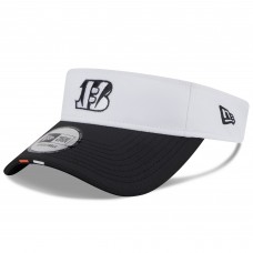 Cincinnati Bengals New Era White/Black 2025 NFL Training Camp Adjustable Visor