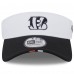 Cincinnati Bengals New Era White/Black 2025 NFL Training Camp Adjustable Visor