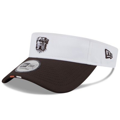 Cleveland Browns New Era White/Brown 2025 NFL Training Camp Adjustable Visor