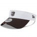 Cleveland Browns New Era White/Brown 2025 NFL Training Camp Adjustable Visor