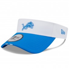 Detroit Lions New Era White/Blue 2025 NFL Training Camp Adjustable Visor