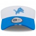 Detroit Lions New Era White/Blue 2025 NFL Training Camp Adjustable Visor