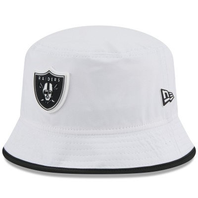 Панама Las Vegas Raiders New Era White 2025 NFL Training Camp Stretch