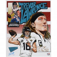 Trevor Lawrence Jacksonville Jaguars Autographed Fanatics Authentic 16 x 20 Photo Print with It Was Always the Jags Inscription - Art by Brian Kong - Limited Edition of 10