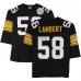 Игровая джерси Jack Lambert Pittsburgh Steelers Autographed Mitchell & Ness 1975 Black Authentic with HOF 90 Inscription