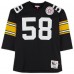 Игровая джерси Jack Lambert Pittsburgh Steelers Autographed Mitchell & Ness 1975 Black Authentic with HOF 90 Inscription