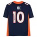 Игровая джерси Bo Nix Denver Broncos Autographed Fanatics Authentic Navy Nike Limited