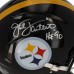 Jack Lambert Pittsburgh Steelers Autographed Fanatics Authentic Riddell Authentic Helmet with HOF 90 Inscription