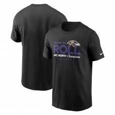 Футболка Baltimore Ravens Nike 2024 AFC North Division Champions Locker Room Trophy Collection - Black