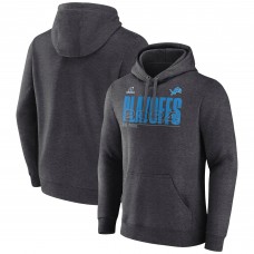 Толстовка на флисе Detroit Lions Fanatics 2024 NFL Playoffs Fleece - Heather Charcoal