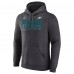 Philadelphia Eagles Fanatics 2024 NFL Playoffs Pullover Hoodie - Heather Charcoal