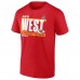 Kansas City Chiefs Fanatics 2024 AFC West Division Champions Conquer T-Shirt - Red