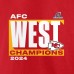 Kansas City Chiefs Fanatics 2024 AFC West Division Champions Conquer T-Shirt - Red